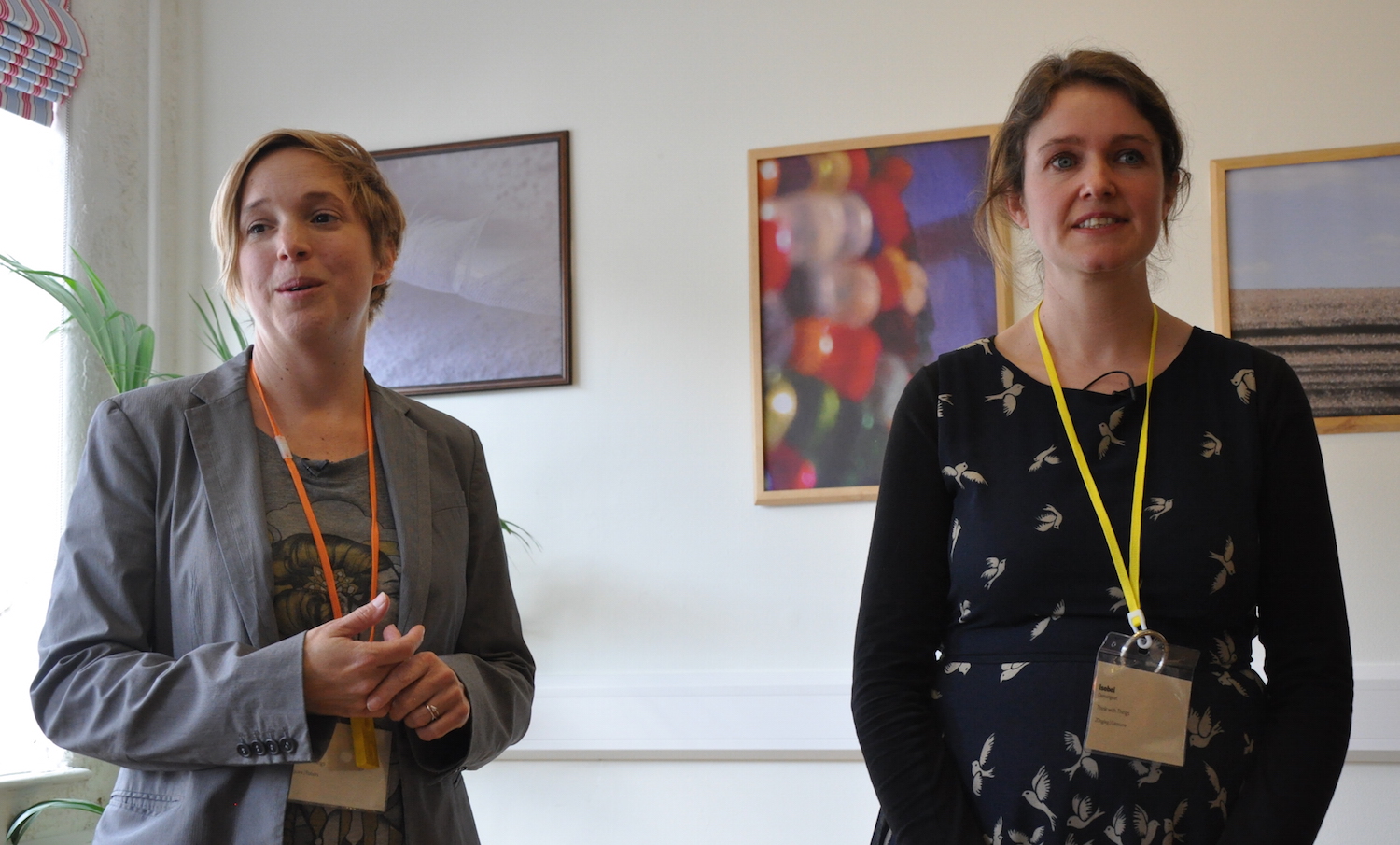 Isobel Demangeat (right) and Julie Anne Gilleland (left) of Think with Things