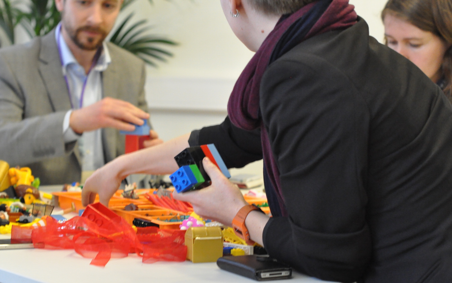 Participants creating ideas through play
